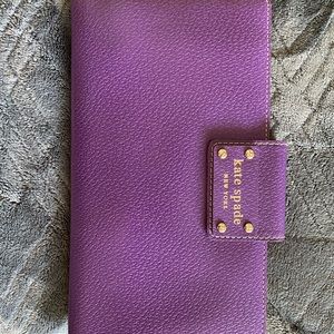 Purple Kate spade wallet